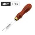 Outil chanfreinage bord cuir skiver français – Couleur C-8mm-1Pcs