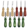 Outil coupe chanfreinage bord cuir manche bois – 6