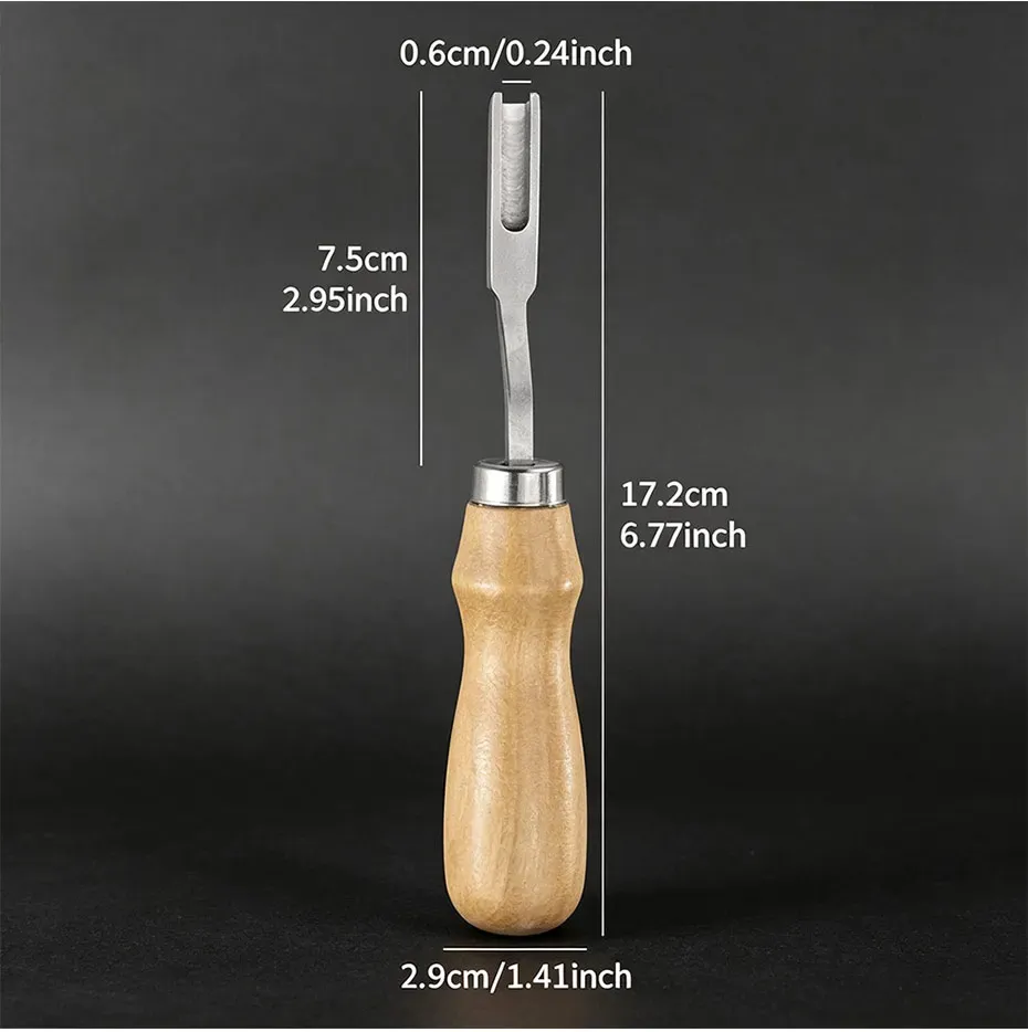 Outil coupe chanfreinage cuir 6 mm bricolage