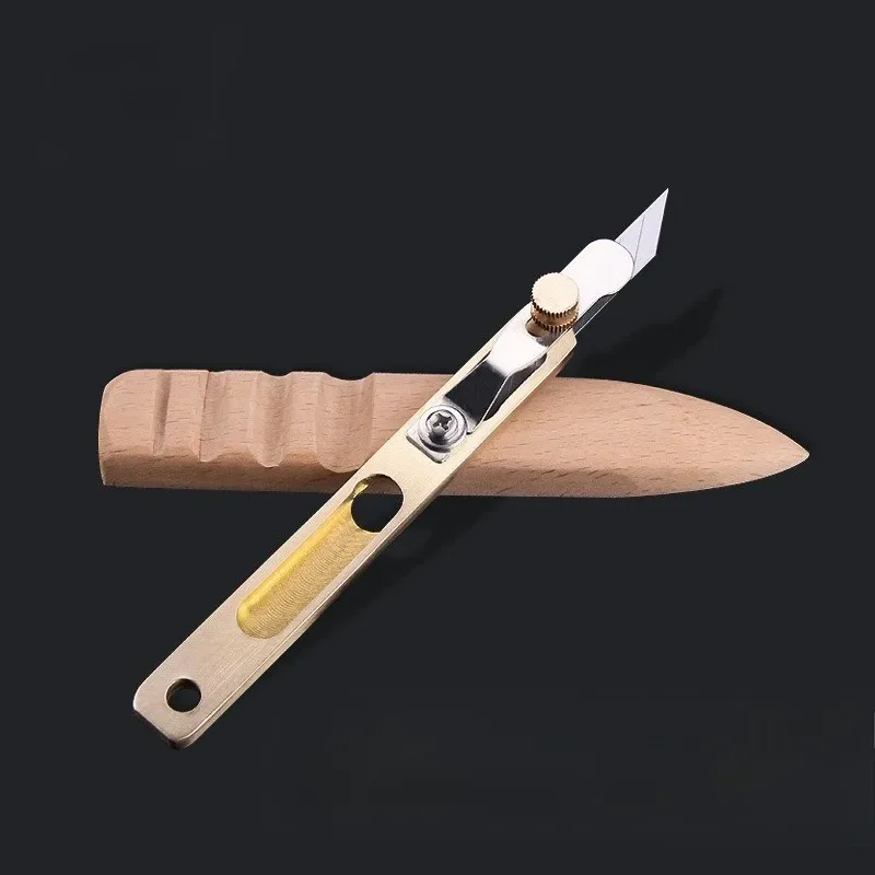 Outil coupe cuir couteau incision lame cuivre