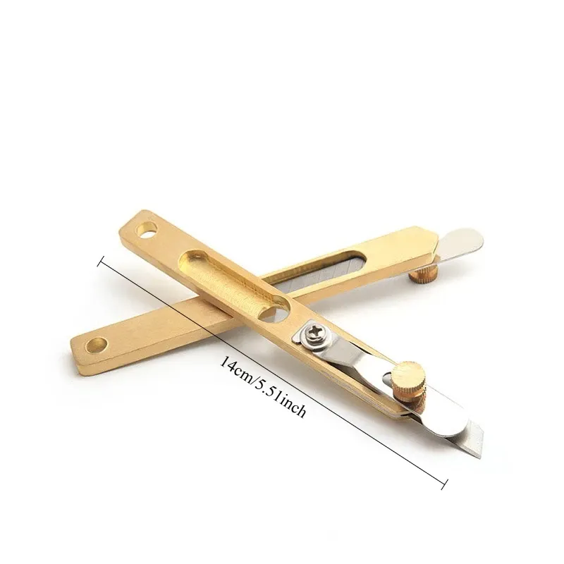 Outil coupe cuir couteau incision lame cuivre