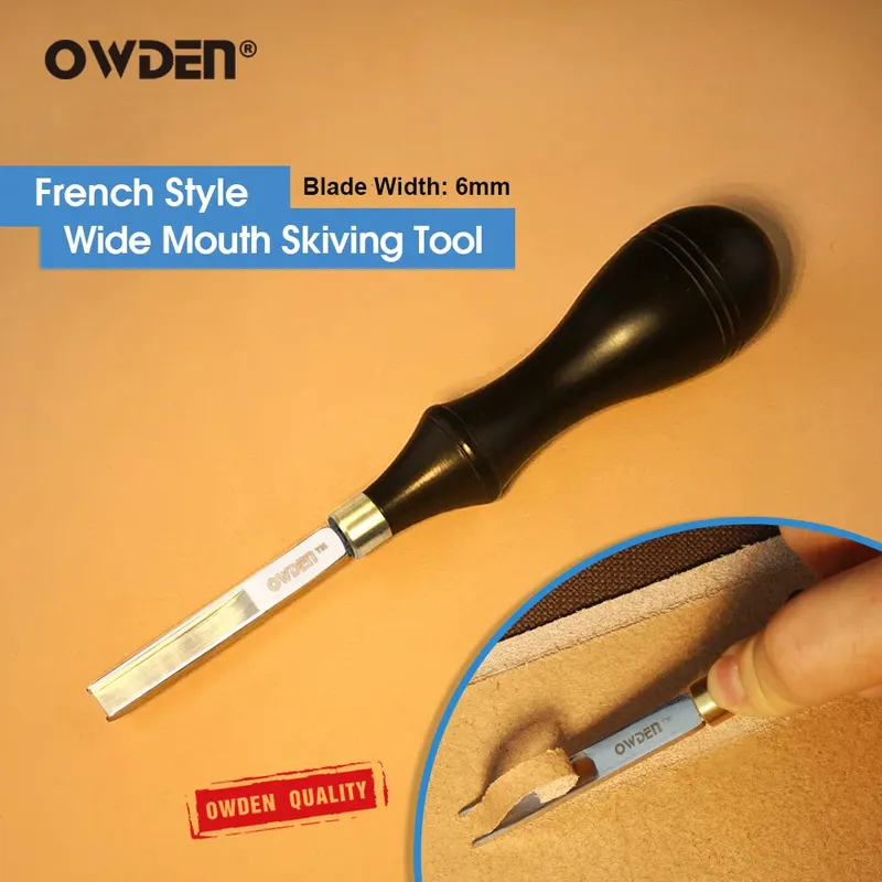 Outil de coupe amincissant style français cuir