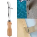 Outil de rainurage de bord en cuir réglable manche bois – 3