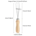 Outil rainurage marquage bord cuir largeur réglable fait main – 6