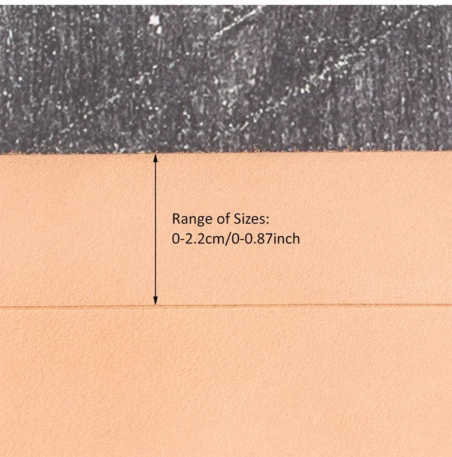 Outil rainurage marquage bord cuir largeur réglable fait main
