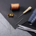 Outils couture cuir 11 pièces avec 6 manches cuivre – 6