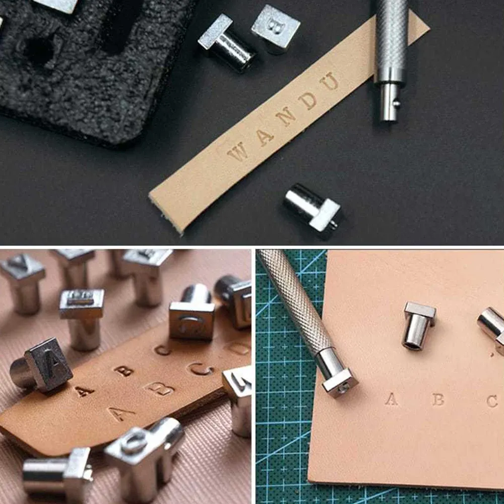 Outils et pochoirs pour gravure et découpe cuir