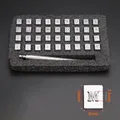 Outils et pochoirs pour gravure et découpe cuir – Couleur Gris clair (S)