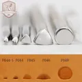 Outils sculpture cuir 5 modèles 2,5 à 10 mm – 1