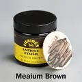 Pâte de finition antique cuir 118 ml pour bricolage – Couleur Brun moyen - 118 ml