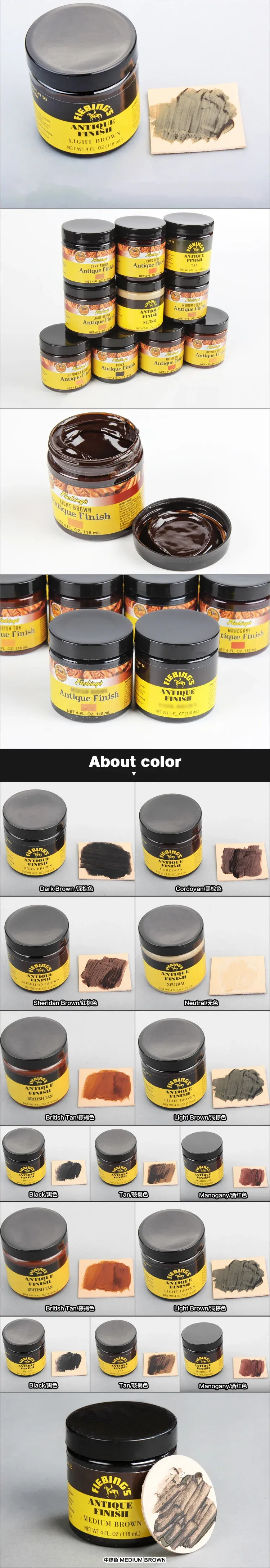 Pâte de finition antique cuir 118 ml pour bricolage