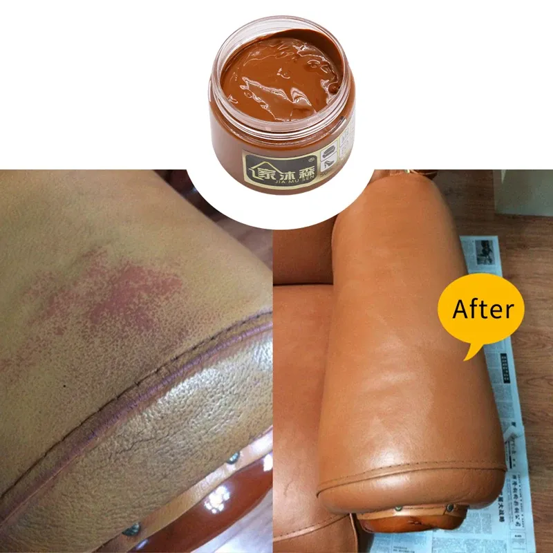 Pâte de réparation cuir 50 ml pour rayures et fissures
