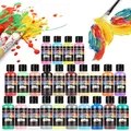 Peinture acrylique 24 couleurs pour cuir et tissu bricolage – 2