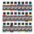 Peinture acrylique 24 couleurs pour cuir et tissu bricolage – 6