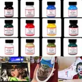 Peinture acrylique cuir 28 ml 18 couleurs pour sacs – 1
