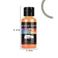 Peinture acrylique cuir 30 ml 24 couleurs pour bricolage – 4
