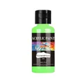 Peinture acrylique cuir 30 ml pour tissu et maroquinerie – Couleur Fluorescent Green