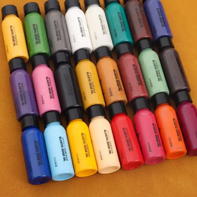 Peinture bord cuir 24 couleurs pour finition et artisanat