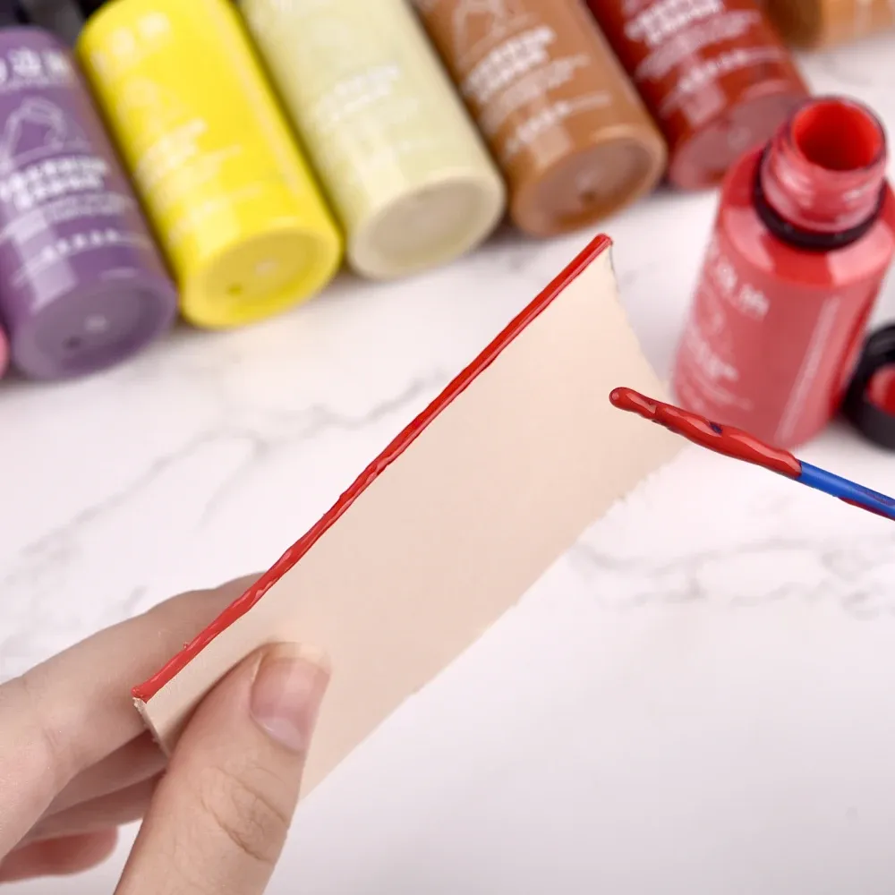 Peinture bord cuir 30 ml pour finition et artisanat
