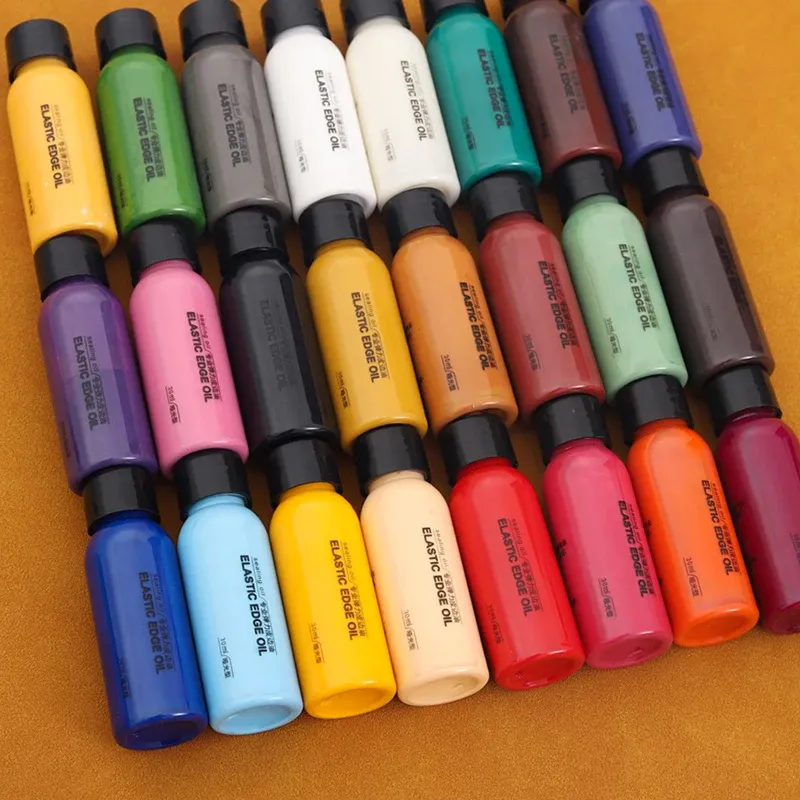 Peinture bord cuir 30ml pour finition et teinture à l'huile