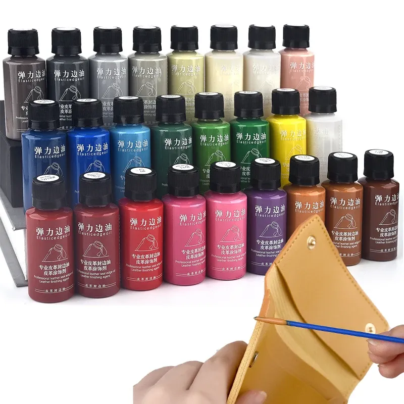 Peinture bord cuir 30ml pour rénovation et finition maroquinerie