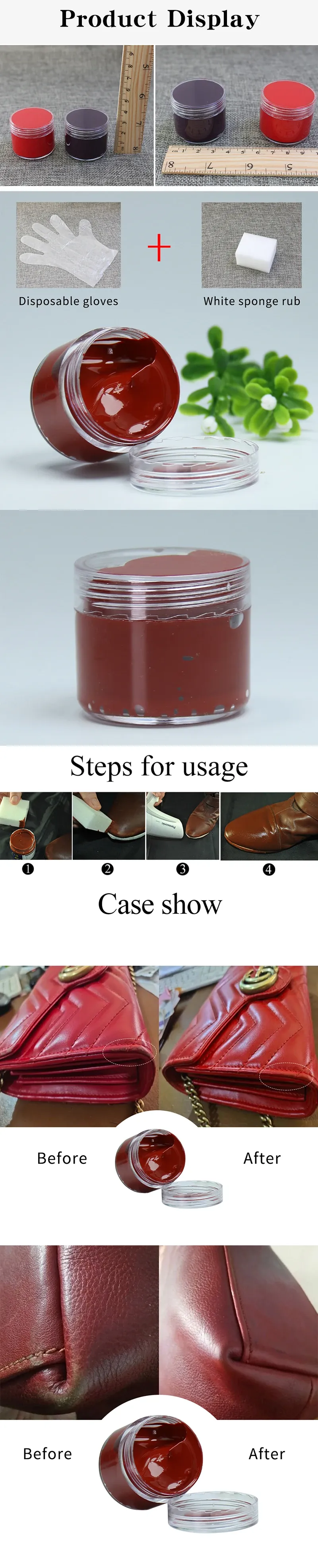 Peinture cuir 30 à 60 ml anti-rayures pour réparation et restauration
