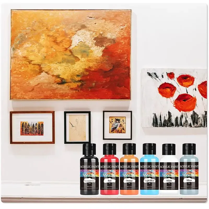 Peinture cuir 30 ml 24 couleurs pour bords et artisanat