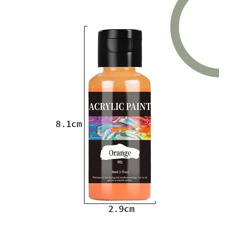 Peinture cuir 30 ml 24 couleurs pour bords et artisanat