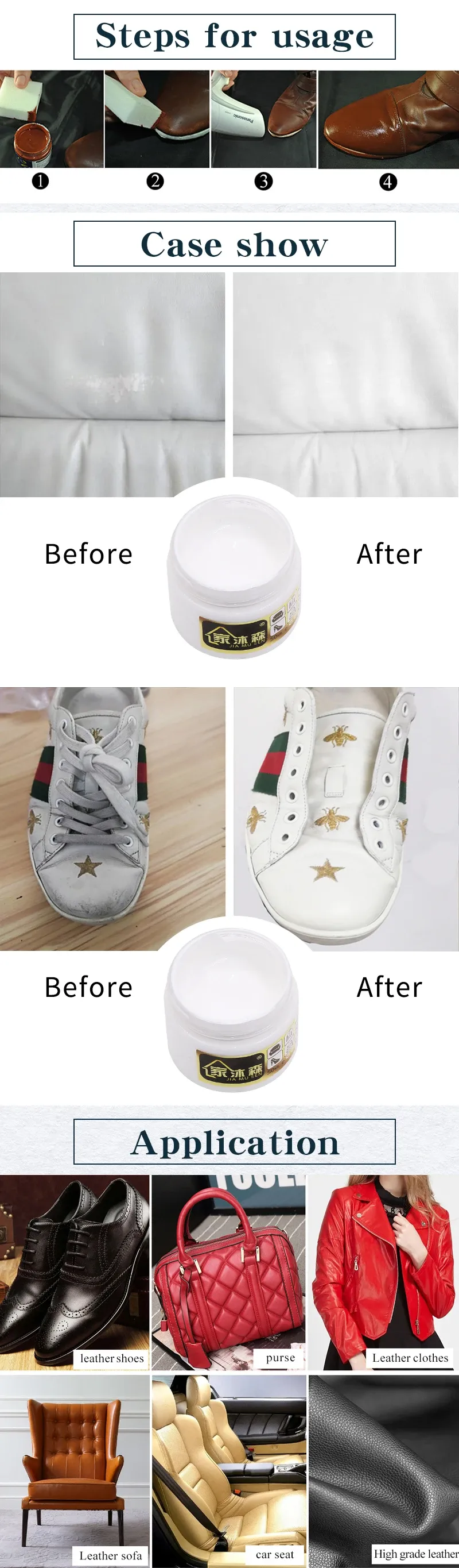 Peinture cuir 50ml pour réparation et pâte complémentaire