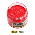 Peinture cuir 50ml pour réparation et pâte complémentaire – Couleur rouge