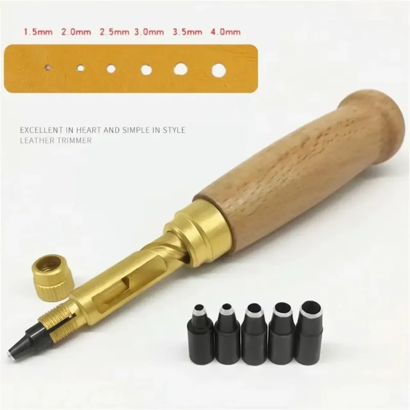 Perforateur automatique rotatif pour cuir et ceintures