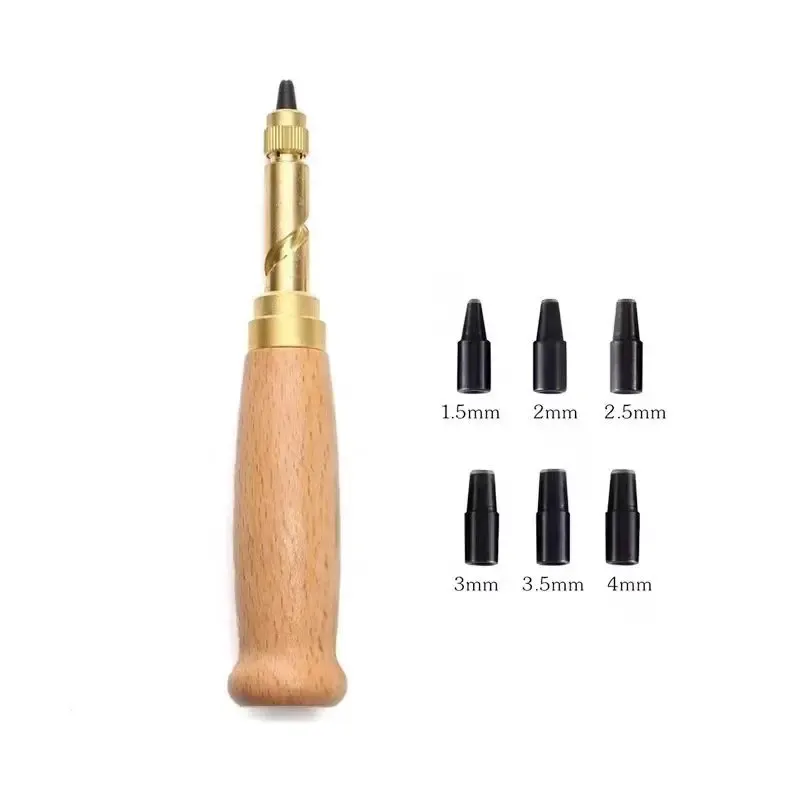 Perforateur automatique rotatif pour cuir et ceintures