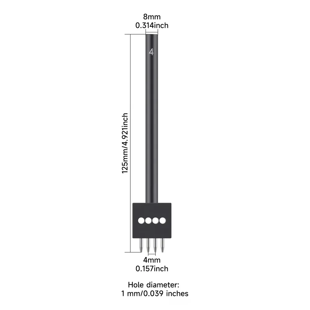 Perforateur cuir trou rond profondeur réglable 1 pièce
