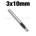 Perforateur trous ovales 2 à 24 mm pour cuir – Couleur 3x10mm