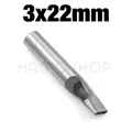Perforateur trous ovales 2 à 24 mm pour cuir – Couleur 3x22mm