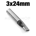 Perforateur trous ovales 2 à 24 mm pour cuir – Couleur 3x24mm