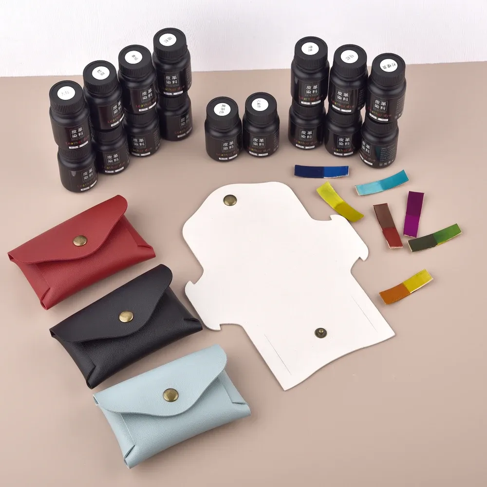 Pigment coloration cuir 30 ml 16 couleurs pour maroquinerie
