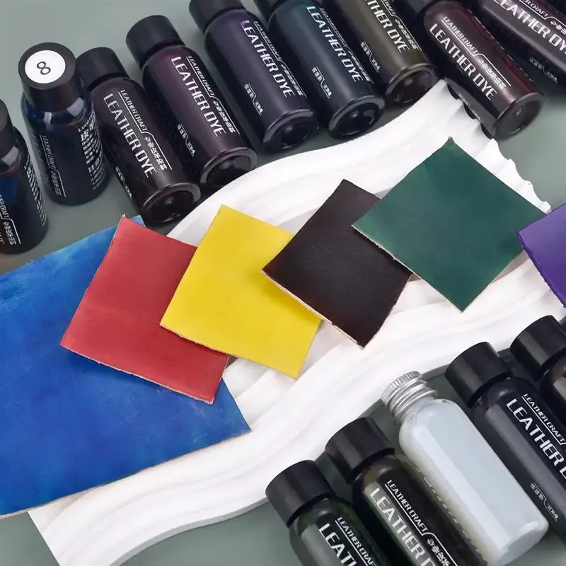 Pigment cuir 30 ml fixateur et colorant pour artisanat