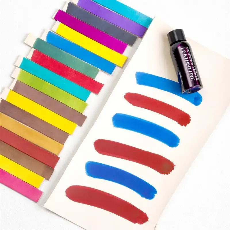 Pigment cuir 30 ml fixateur et colorant pour artisanat