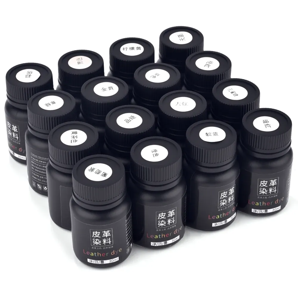 Pigment réparation cuir 30 ml 16 couleurs pour maroquinerie
