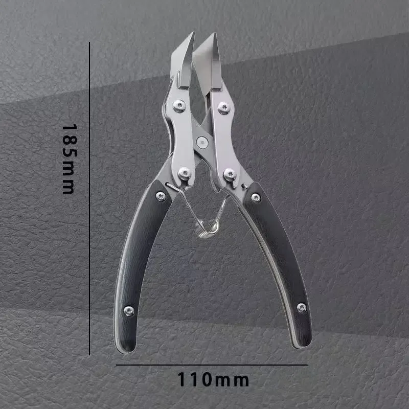 Pince à bec plat 35 mm pour cuir, sertissage et couture