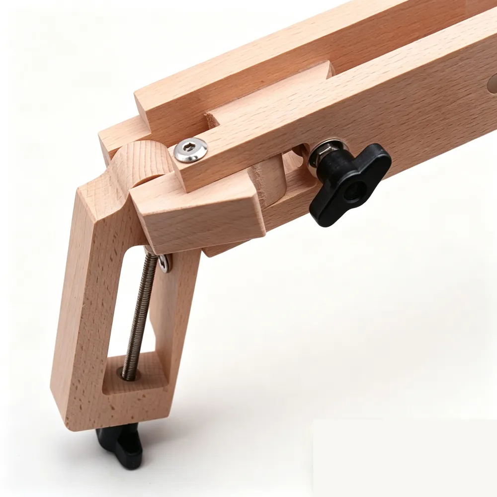 Pince à coudre en bois pliable pour cuir et travaux manuels
