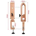 Pince à coudre en bois pliable réglable pour cuir – 2