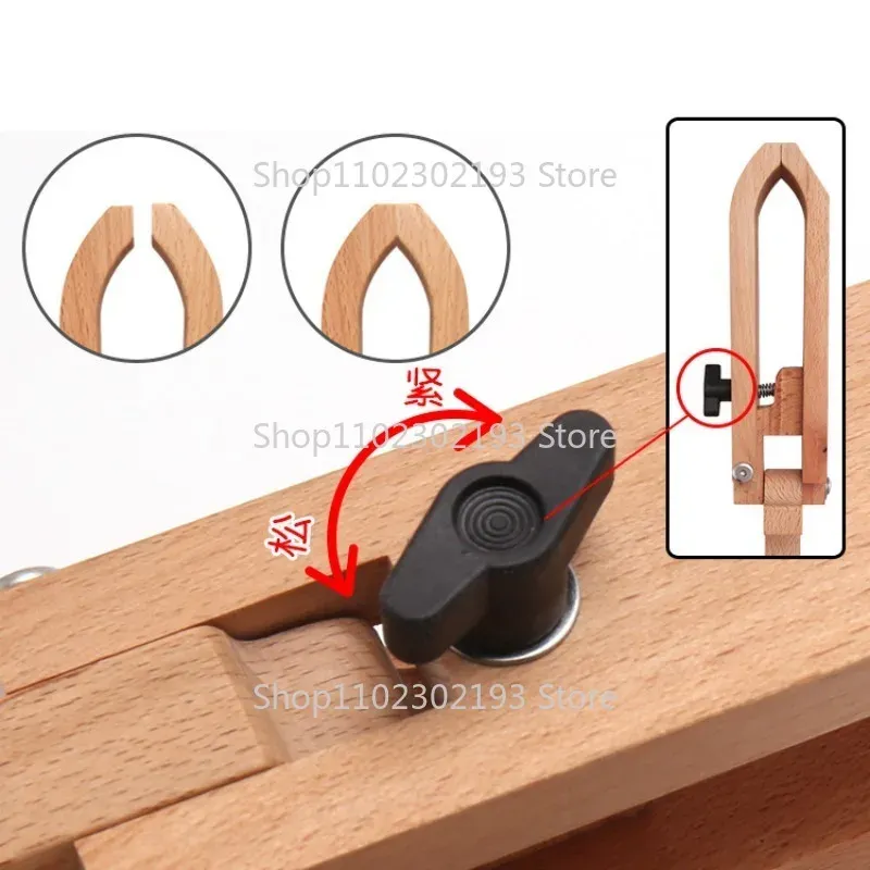 Pince à coudre en bois pliable réglable pour cuir