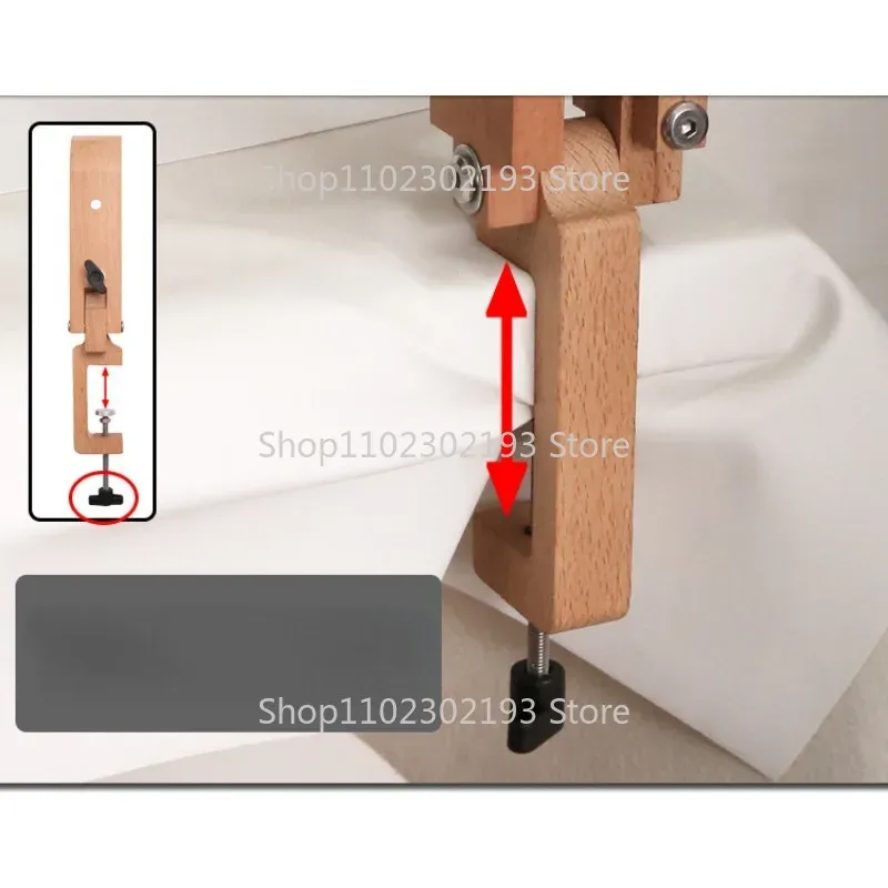 Pince à coudre en bois pliable réglable pour cuir