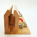 Pince à coudre horizontale en bois pour cuir – 4