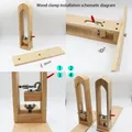 Pince à coudre horizontale en bois pour cuir – 6