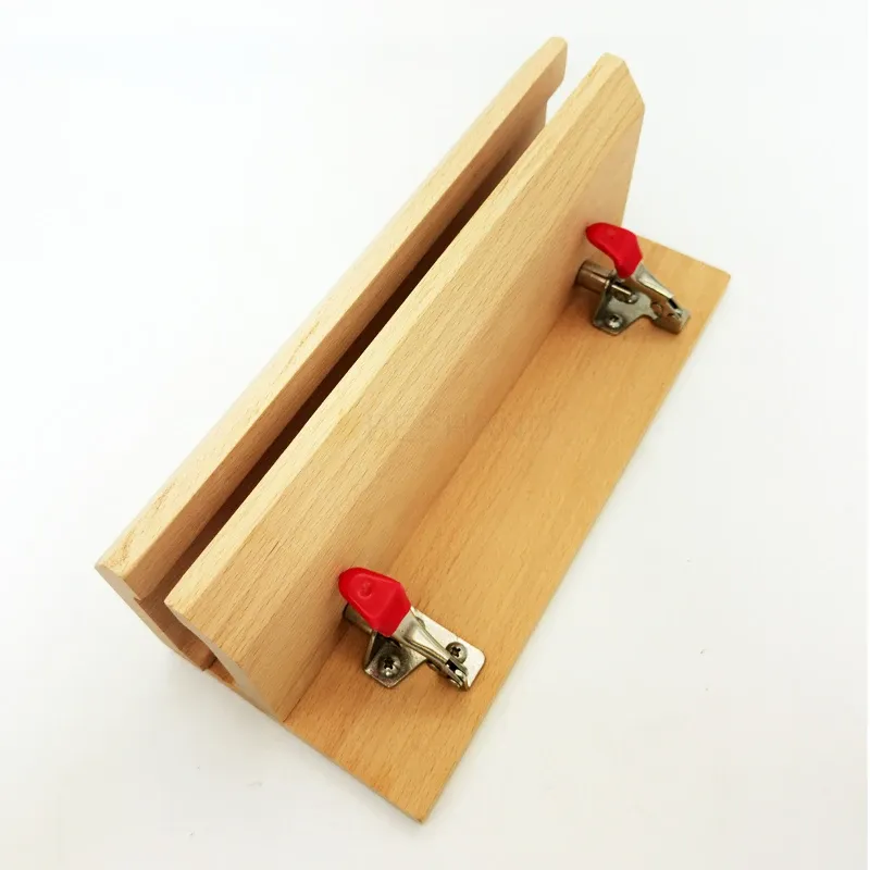 Pince à coudre horizontale en bois pour cuir