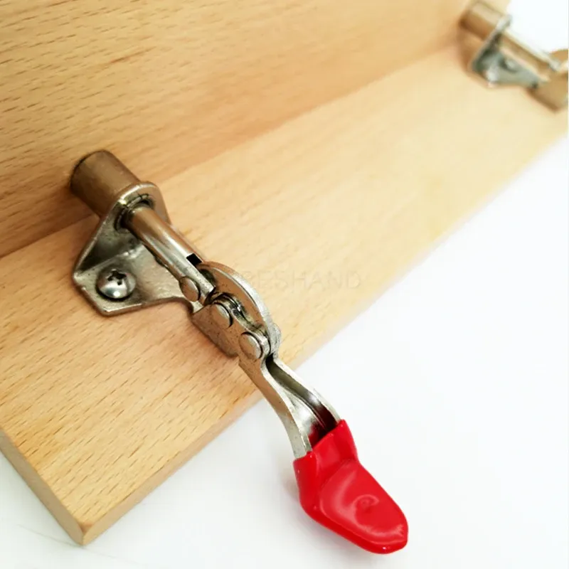 Pince à coudre horizontale en bois pour cuir