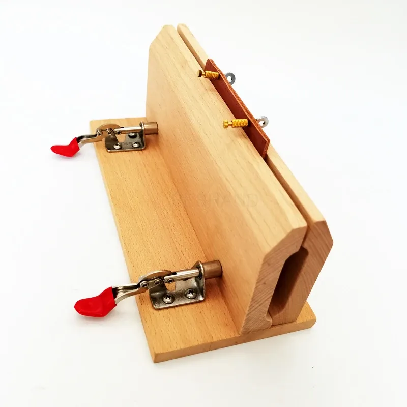 Pince à coudre horizontale en bois pour cuir